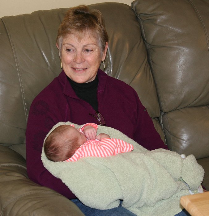 Judy gets to hold Kylee Ann